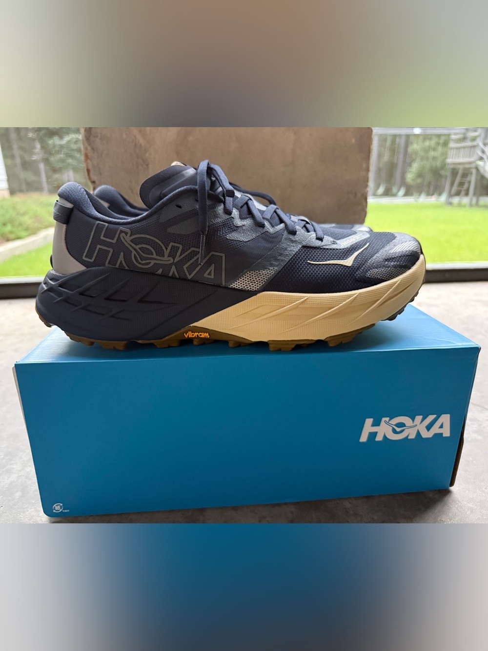 HOKA Speedgoat 7 Men’s 11.5 Varsity Navy Trail Running Shoes